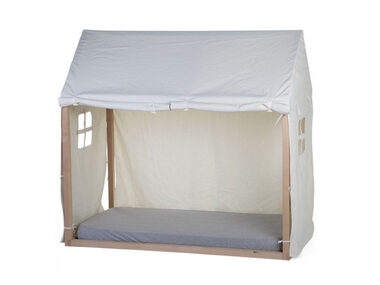 Childhome Tipi Biały tekstylny pokrowiec na ramę łóżka House 70x140cm