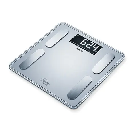 BEURER BF405 srebrna / cyfrowa waga osobowa / 200kg / rozdzielczość 100g / BT 