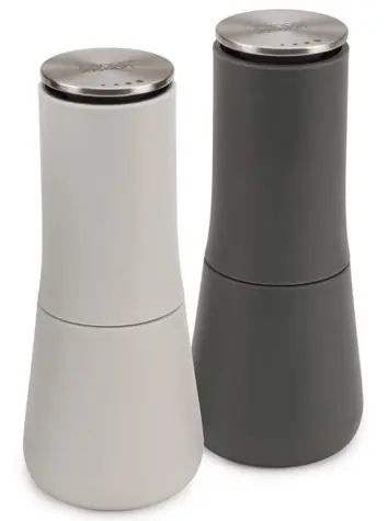 Joseph joseph 95036 Młynki szaro-białe / młynki do soli i pieprzu