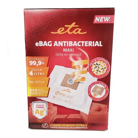ETA eBag Antybakteryjny Maxi ETA960068021 worki do odkurzacza / 5 szt. 