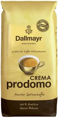 Dallmayr Prodomo Crema 1 kg / Kawa ziarnista / 100% Arabica