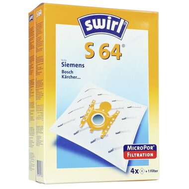 Worki do odkurzacza Swirl S 64 / S 66 MP / tekstylne / uniwersalne / 4 szt. / po wyprzedaży