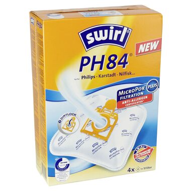 Worki do odkurzacza Swirl PH 84 MP PLUS AirSpace / tekstylne / uniwersalne / 4 szt