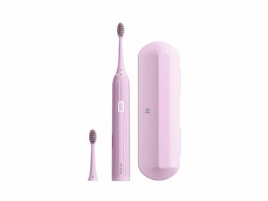 TESLA SMART Toothbrush Sonic TS200 Deluxe różowa / Elektryczna szczoteczka do zębów / 42000 wibracji / timer / 4 tryby