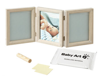 Baby Art My Baby Touch Double Stormy / Ramka na zdjęcie oraz odcisk dłoni i stóp
