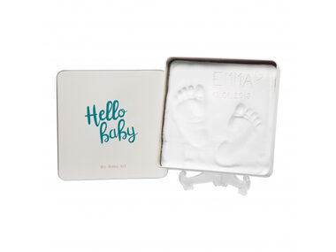 Baby Art Magic Box Square Essentials / Ramka z pokrywką i stojakiem na odcisk dłoni lub stopy