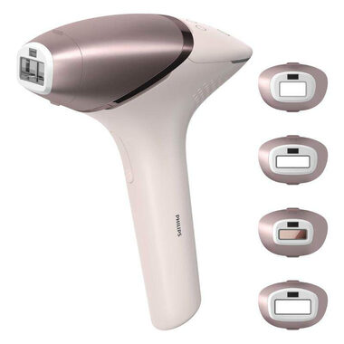 Philips Lumea Prestige BRI947/00 biały / Depilator IPL / liczba błysków: 450 000 / 4 nakładki