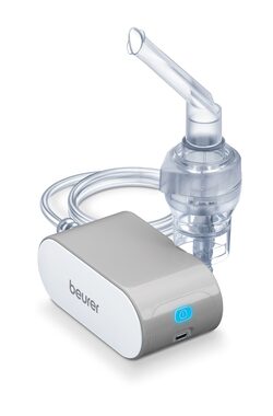 BEURER IH 58 biały / inhalator / ciśnienie 0,25 - 0,5 bar / akumulator 
