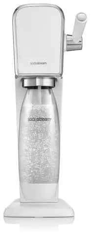 SodaStream Art biały / Urządzenie do napojów gazowanych / bez BPA / 1x butelka 1 L / 1x gaz CO2