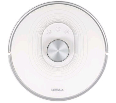 Umax U- SMART Laser biały / Odkurzacz automatyczny z mopem / moc ssania 2700 Pa / HEPA