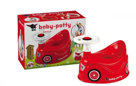 Big Nocnik Bobby Car z kierownicą w kolorze czerwonym / od 1,5 roku