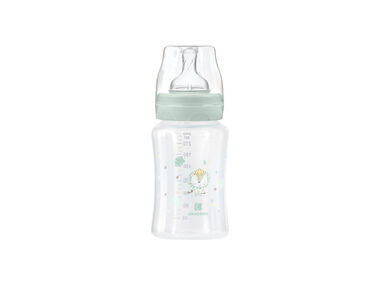 KikkaBoo Butelka dla niemowląt 240ml 3m+ Jungle King Mint