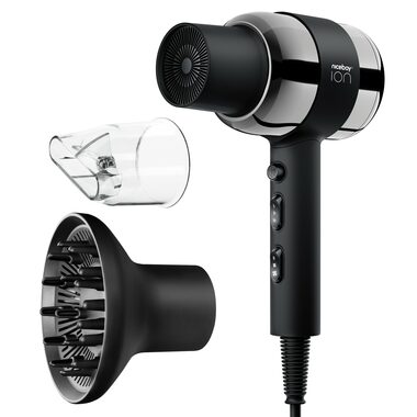 Niceboy ION AirSonic Pro czarny / Suszarka do włosów / 2200W / 2 prędkości 