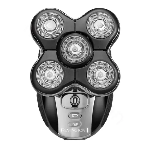 Remington RX5 XR1500 czarna / Golarka akumulatorowa / Praca do 50 min / 5 ostrzy / Wysuwany trymer