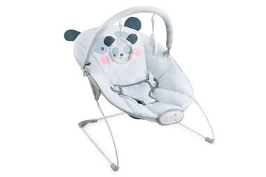 Momi GLOSSY panda / Leżak wibracyjny z melodiami / Nośność 9 kg