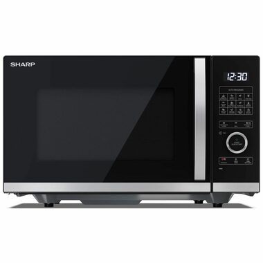 Sharp YC-QG254AE-B czarny / Kuchenka mikrofalowa / grill / 900W / 25L 