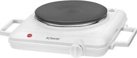 Bomann EKP 5027 CB biały / Kuchenka elektryczna jednopłytowa / 1500 W / 180 mm