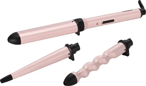 Babyliss MS750E różowy / Wielofunkcyjna lokówka / 3 wymienne nakładki / 2 temperatury  
