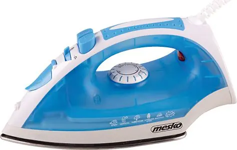 Mesko MS 5023 biało-niebieskie / żelazko parowe / 2200 W / 230 ml / 35 g-min