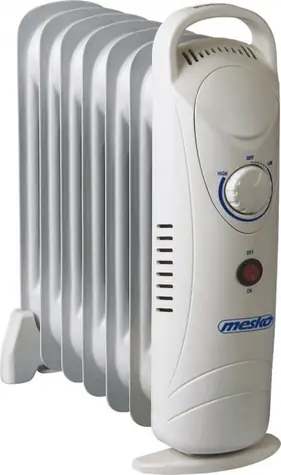 Mesko MS 7804 biały / Elektryczny grzejnik olejowy / 7 żeberek / 800W