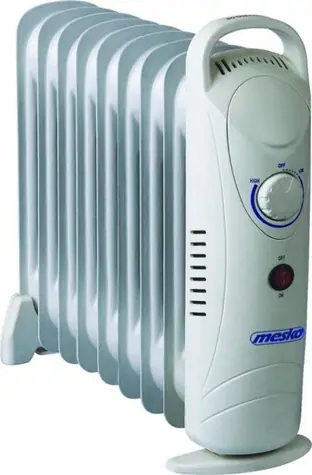 Mesko MS 7805 biały / Elektryczny grzejnik olejowy / 9 żeberek / 1000W