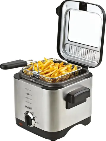 Mesko MS 4910 czarno-srebrny / Frytkownica / 900 W / olej 1,5 L