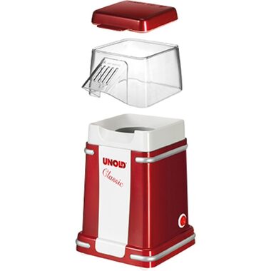 Unold 48525 czerwony / maszyna do popcornu / 900 W / max 100 g kukurydzy