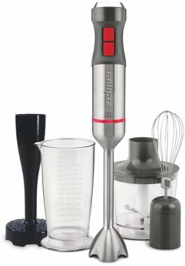 Zelmer ZHB4652 Vario srebrny / Blender ręczny / 1400 W / 4 nasadki / z akcesoriami