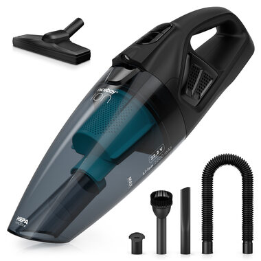 Niceboy ION Hurricane R3 22,2 V WET & DRY czarny / Bezprzewodowy odkurzacz ręczny / odkurzanie na sucho + na mokro / 150W / HEPA 