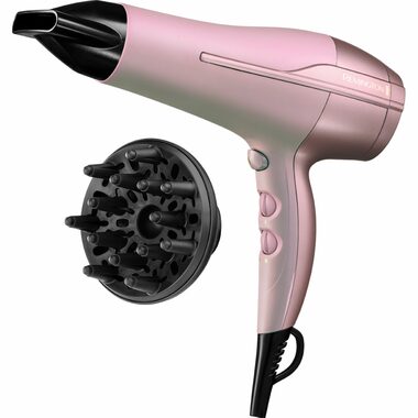 Remington D 5901 Coconut Smooth Pink / suszarka do włosów / 2200 W / 3 temperatury / 2 prędkości / Jonizacja 