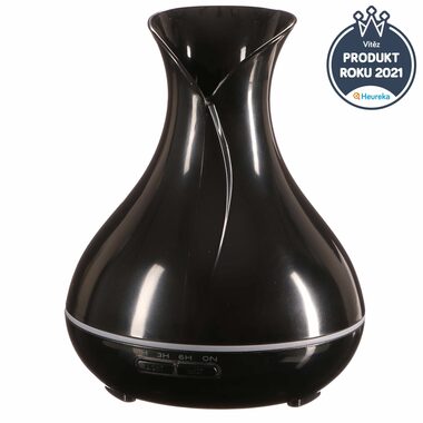 SIXTOL Vulcan czarny połysk / Dyfuzor zapachowy / 350ml / 12 W / Automatyczne wyłączanie