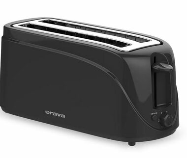 Orava HR-108 czarny / Toster / 1200W / 4 miejsca / 6 poziomów