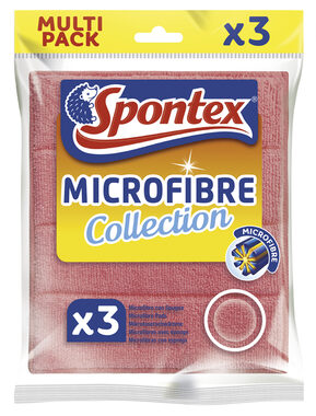 Spontex 12233001 Zestaw ściereczek z mikrofibry (3 szt.) 