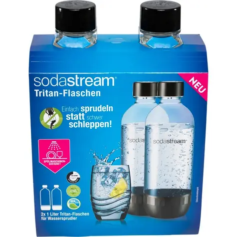 Butelka SodaStream Tritan 2 x 1l czarna 