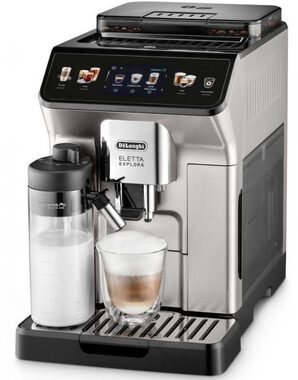 DeLonghi Eletta Explore ECAM 450.65.S srebrny / automatyczny ekspres do kawy / 1450 W / 19 bar / 1,8 l / pojemnik 300 g 