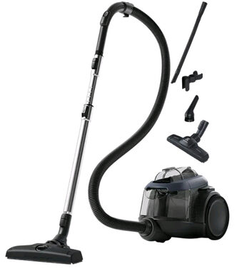 Electrolux EL61C3DB czarny / Odkurzacz bezworkowy / 550 W / 74 dB / 1,6 L / promień 12m 
