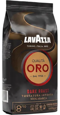 Lavazza Qualita Oro Ciemno palona 1 kg / Kawa ziarnista