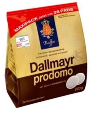 Dallmayr Prodomo Senseo pods 28 szt. / Senseo pods / 100% Arabica / wyprzedaż