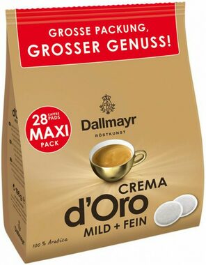 Dallmayr Crema d Oro Mild & Fein Intensa saszetki Senseo 28 szt. / Kapsułki Senseo / 100% Arabica