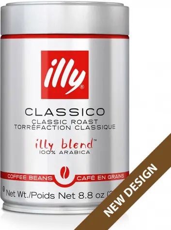 Illy Espresso (ziarna) 250 g / Kawa ziarnista / 100% Arabica / Puszka