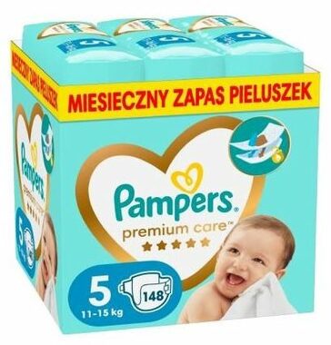 Pampers Premium Care 11-15kg (148 szt.) / Pieluszki / Rozmiar 5 (11-15 kg)