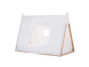 Childhome Tipi Biały tekstylny pokrowiec na ramę łóżka namiotowego 70x140cm