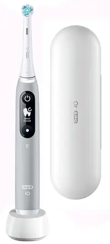 Oral-B iO Series 6 Grey Opal / Elektryczna szczoteczka do zębów / magnetyczna iO / 5 trybów / AI / OLED 