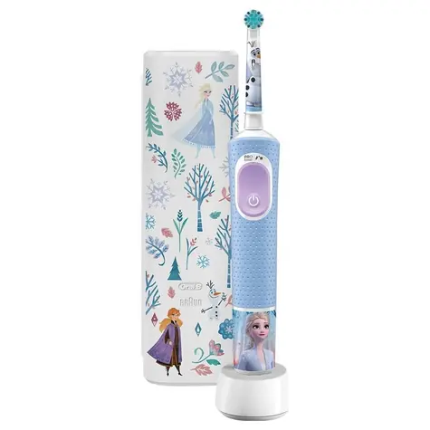Oral-B Pro Kids 3+ Frozen z etui / Elektryczna szczoteczka do zębów dla dzieci / soniczna / 2 tryby / od 3 lat