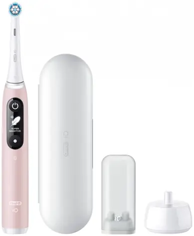 Oral-B iO Series 6N Pink Sand / Elektryczna szczoteczka do zębów / magnetyczne iO / 5 trybów / AI / OLED 