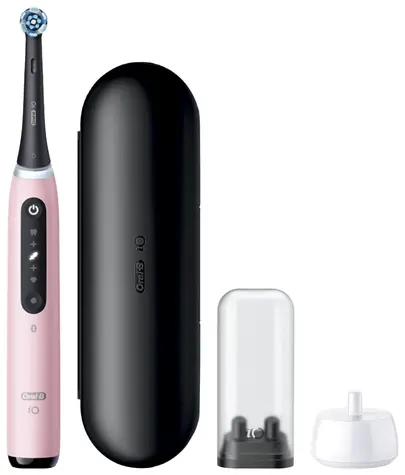 Oral-B iO Series 5 różowa / Elektryczna szczoteczka do zębów / magnetyczna iO / 5 trybów / AI  