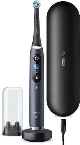 Oral-B iO Series 9 Black Onyx / Elektryczna szczoteczka do zębów / magnetyczne iO / 7 trybów / AI / OLED 