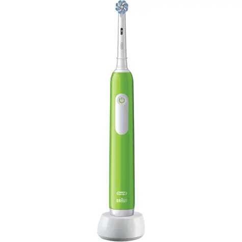 Oral-B Junior Base zielona / Elektryczna szczoteczka do zębów dla dzieci / oscylacyjna / timer / czujnik nacisku / od 6 lat
