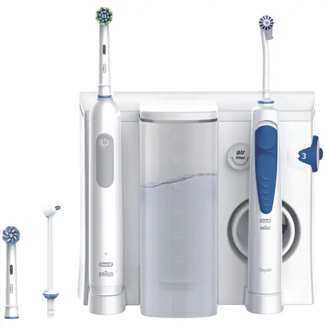 Oral-B Center OxyJet + Oral-B Pro 1 / Prysznic doustny / Elektryczna szczoteczka do zębów 