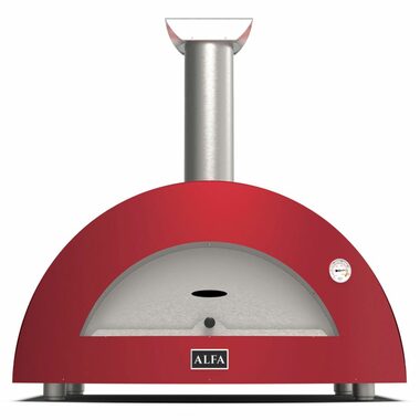 Alfa Forni Moderno 3 czerwony / Piec do pizzy / 500°C / 80 x 50 / opalanie drewnem 